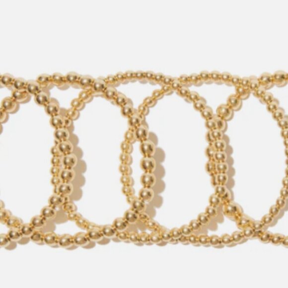 ✨ Edgy 8 Other Reasons - Set of 5 Gold Beaded Bracelets - Brand New in Package✨ - Picture 6 of 14